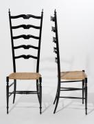 Chiavari chairs, pair, Italy